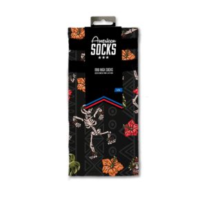 Chaussettes de Skate - Dancing Skeleton - Mid High - American Socks
