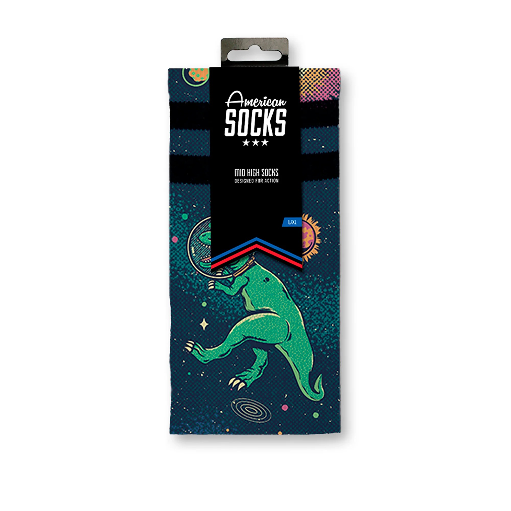 Chaussettes de Skate - Space Dino- American Socks
