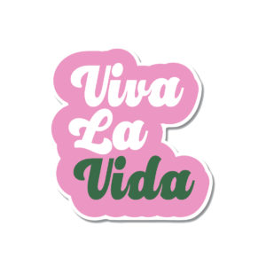 Autocollant Viva la Vida 4.7 cm x 5 cm