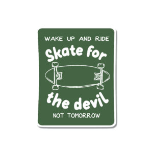 Autocollant Skate for the devil 4 cm x 5 cm