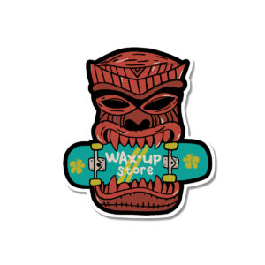 Autocollant Tiki 5,3 cm x 6 cm