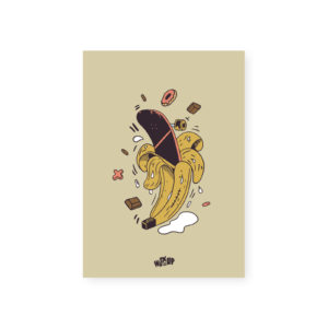 Carte postale décorative Eat my banana